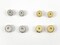 18K Gold/Platinum Plated CZ Pave Rhinestone Spacers Over Brass 6mm 8mm 2pcs